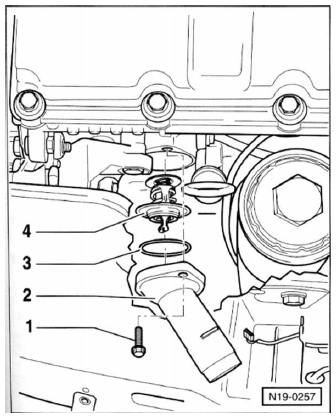 Kühlmittelregler (thermostat) aus- und einbauen