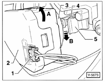 Stellmotor für leuchtweitenregelung aus - und einbauen