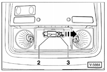 Glühlampen für innenleuchten auswechseln (golf)