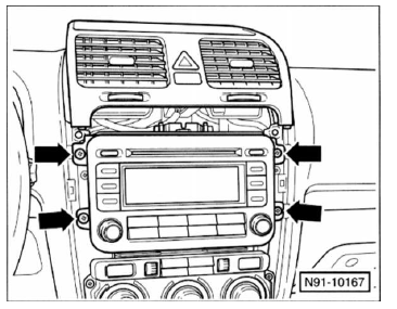 Radio aus- und einbauen
