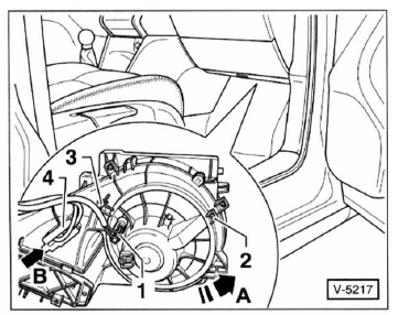 Gebläsemotor/vorwiderstand für heizung