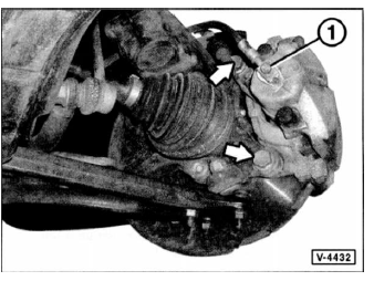 Bremssattel vorn aus- und ein bauen