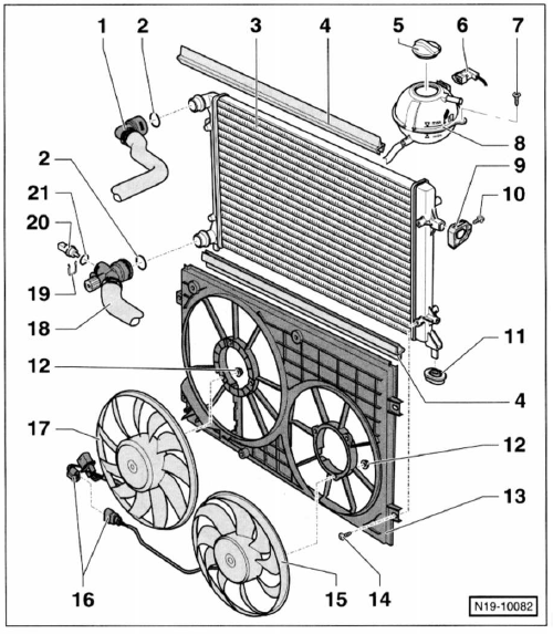 Kühler aus - und einbauen