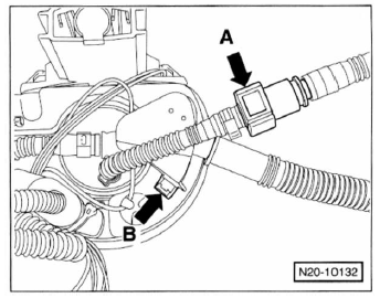 Kraftstoffpumpe/tankgeber aus- und einbauen