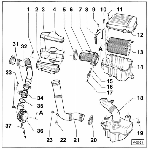 1,6-L-benzinmotor 75 kw 2,0-l-fsi-benzinmotor 2,0-l-dieselmotor (2-vent.)