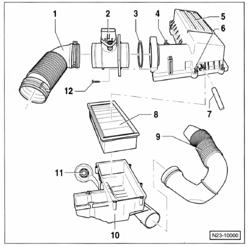 1,9-/2,0-L-dieselmotor (4-vent.) Abbildung n23-10000