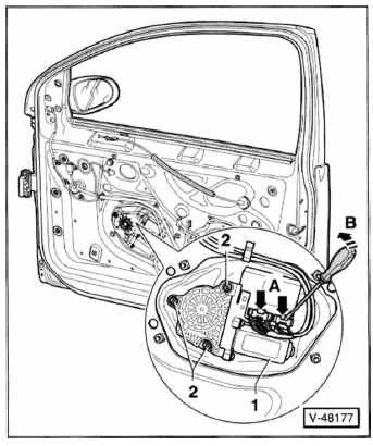 Fensterhebermotor aus- und einbauen (golf)