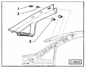 Verkleidung a-säule aus - und einbauen (touran)