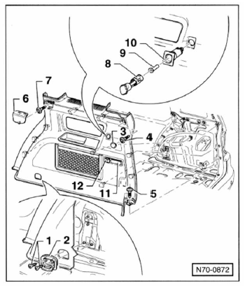 Seitenverkleidung hinten aus- und einbauen (touran)