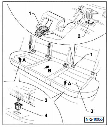 Rücksitz im golf aus- und einbauen