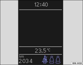 Abb. 9 Display des Kombi-Instruments: Prinzipdarstellung der