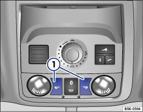 Abb. 47 Ausschnitt vom Dachhimmel bei Fahrzeugen mit Innenraumüberwachung: